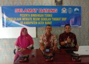 Pelatihan pengelolaan website tingkat SMP sekabupaten Aceh barat